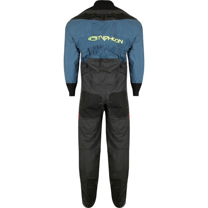 2024 Typhoon Hypercurve 4 Back Zip Trockentauchanzug Mit Socken 100170 - Teal / Grey